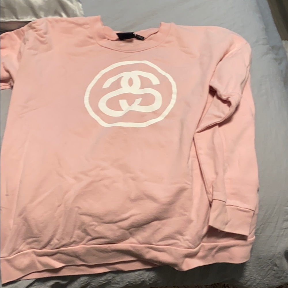 STUSSY Pink Crew Neck